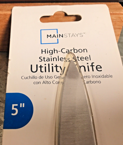 Mainstays High Carbon Stainless Steel 5" Paring Knife Full Tang Triple Rivet NEW - Picture 2 of 8