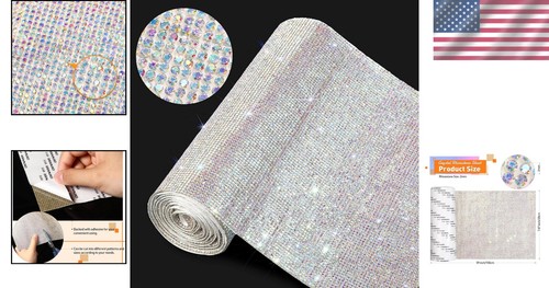 Bling Rhinestone Sheet - 60750 Self-Adhesive Crystals for Craft Decoration - Picture 2 of 8