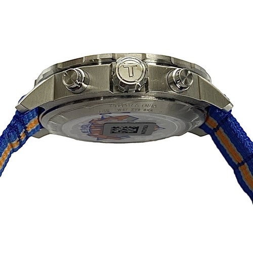 Tissot Quickster Special Ed. NBA NY Knicks Textile Mens Watch New - Picture 4 of 7