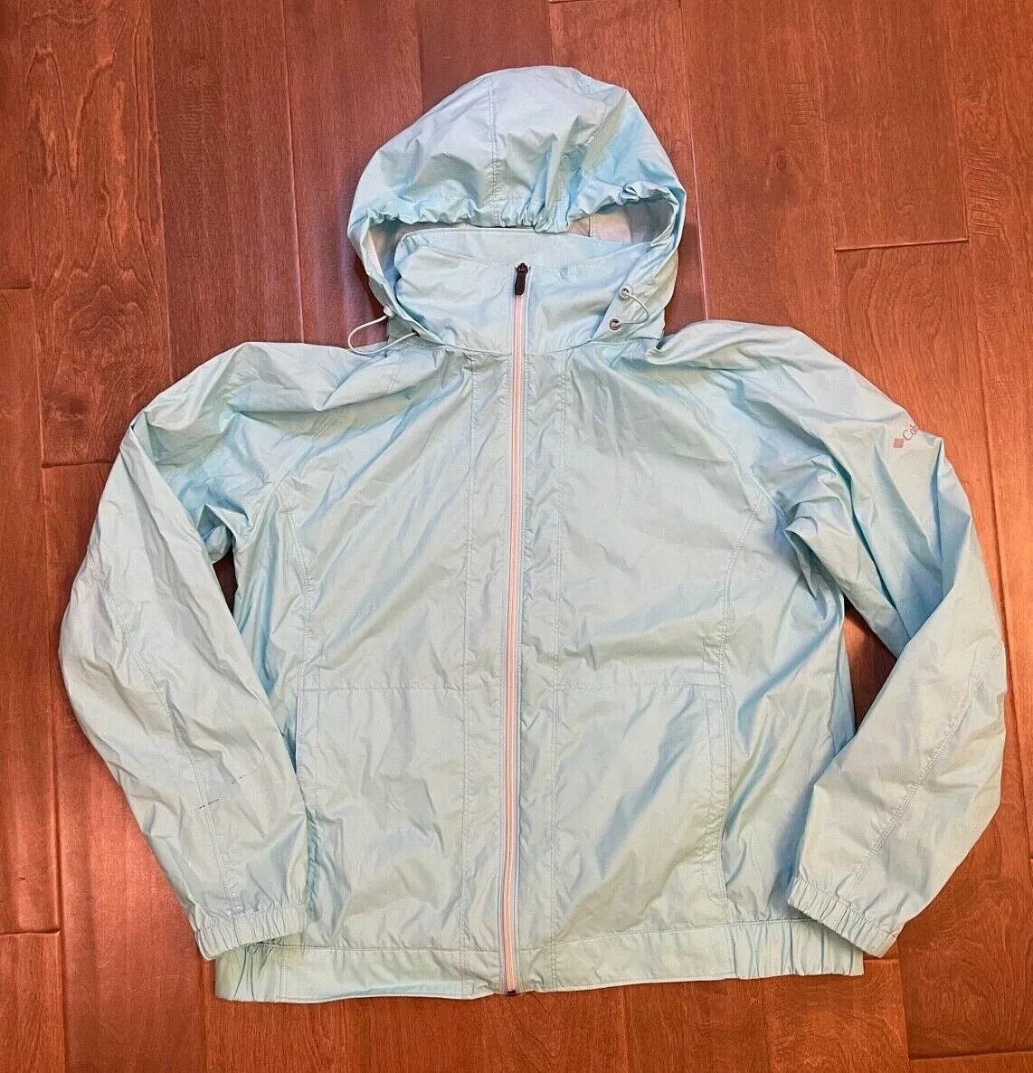 Light Blue Columbia Rain Jacket Hot Sale | bellvalefarms.com