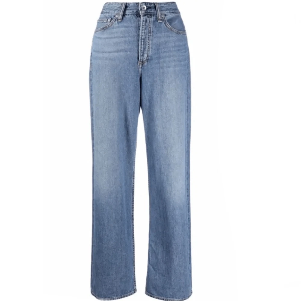rag bone Women Logan Jeans 100 Cotton Mid Tone Linen Logan 29