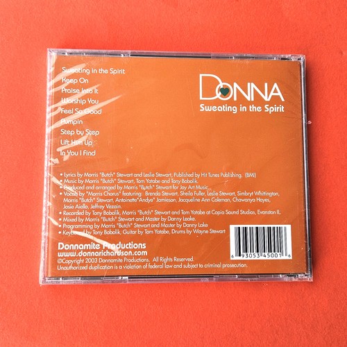 SWEATING IN THE SPIRIT DONNA RICHARDSON AKA DONNAMITE (CD, 2003) HARD TO FIND LF - Foto 2 di 2