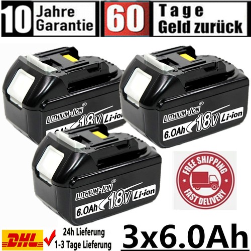 3X 6AH Ersatz Original Akku Für Makita BL1860B 18V LXT Li-ion BL1850B BL1830 LED - Bild 12 von 12