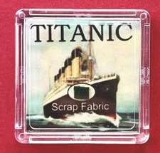RMS Titanic Fabric, Authentic Artifact w/ COA. Real White Star Line WSL Relic