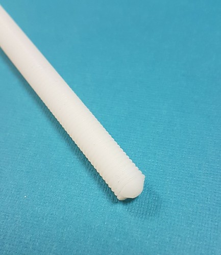 M8 x 200 mm Nylon Kunststoff Gewindestange Stange Nieten Allgewinde - Bild 3 von 3