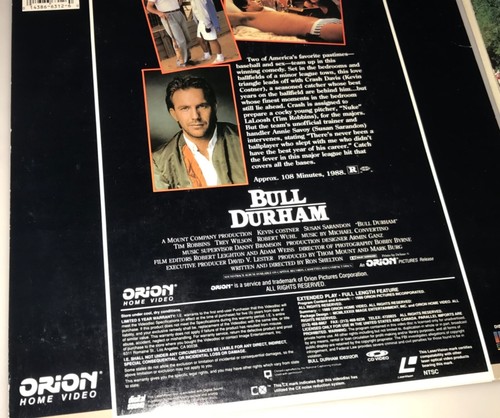 Bull Durham & Tin Cup Laserdisc Kevin Costner Ron Shelton Lot + Field of Dreams - Picture 4 of 5