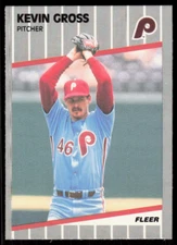 1989 Fleer 569 Kevin Gross Philadelphia Phillies