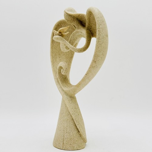 Herco Regalo Professionale, Statua Scultura Arte Angelo, Statuina Resina Arenaria - Foto 3 di 14