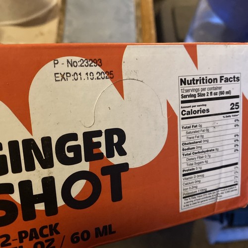 12-pk Pomona Organic Juices Ginger Shot Kosher Cold-Pressed 2 oz EXP Jan 2025 - Picture 4 of 6