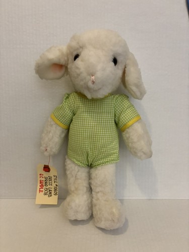 Vintage Eden Spring Lamb Factory Sample With Original Label Plush