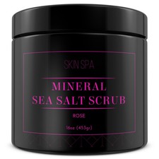 Mineral Sea Salt Scrub - Rose 16oz 453gr