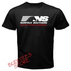 Norfolk Southern Railway Men's Black T-Shirt Size S-5XL