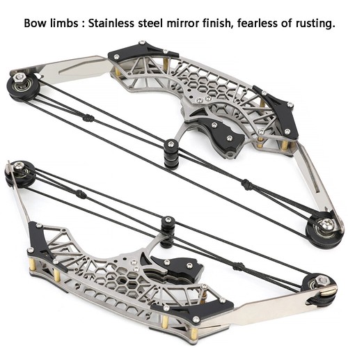 7.9" Mini Compound Bow Set Kid Toy Gift Children Archery Shoot Target Practice - Picture 6 of 15