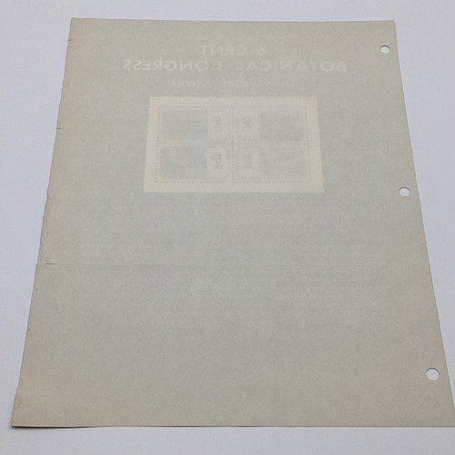 1969 6¢ XI International Botanical Congress Commemorative Postage Stamp FDC Ad. - Picture 4 of 4