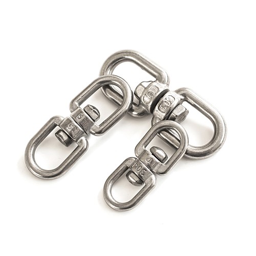 Swivel Eye To Eye Shackle Stainless Steel Anti Twist Chain Rope Hook 3mm To 16mm - Picture 3 of 5