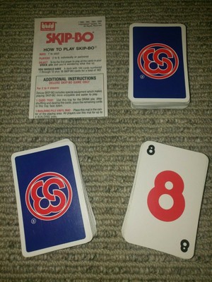 Vintage Deluxe Skip Bo Card Game 2 6 Players Complete W