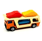 Matchbox Lesney Superfast 11 Car Transporter, orange, flat black base, mint!