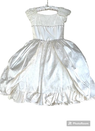 NWT $410 Sweetie Pie Couture 6 Ivory Silk Dress Wedding Communion Flower Girl - Picture 11 of 12