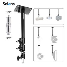 Selens Ceiling Wall Mount Light Boom Arm Overhead Mounting Studio 3/8" 1/4"