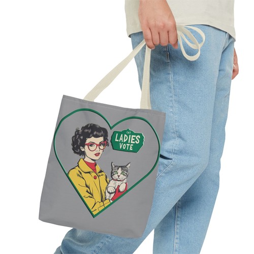 Cat Ladies Vote Tote Bag Fun Election Carry-On Harris Walz Trump Vance - Picture 32 of 61