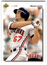Mark Lewis 1992 Upper Deck #235 Cleveland Indians