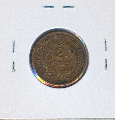 USA Two Cents 1864 Large Motto - 1864 - Picture 2 of 2
