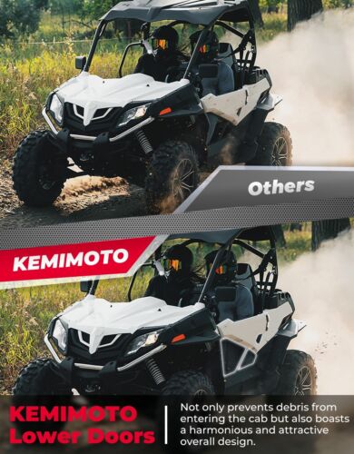 Aluminum Half Lower Door Panel Inserts For CFMOTO Z-Force 500 800 1000 2014-2023 - Picture 3 of 9