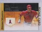 MIKE TROUT ROOKIE CARD Los Angeles Angels GOLD INSERT RC Baseball Topps MLB