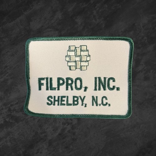 Filpro Inc Shelby NC Patch Embroidered Sew On Company Logo Badge Applique - Picture 1 of 4