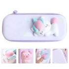 1Pc Cartoon Stationery Pouch Decorative Animal Pattern Pen Bag Decompression Bag