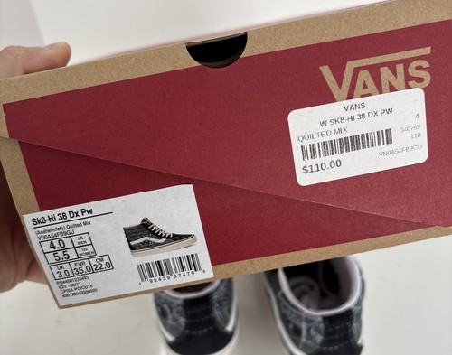 VANS Anaheim Quilted Mix SK8-Hi 38 DX PW (VN0A54FB9GU) Women’s Size 5.5 Men 4 - Picture 5 of 9