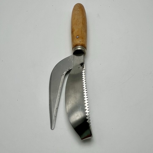 Vintage Made In France Fish Scaler Vitecaille Nogent Inox Wood Handle Stainless - Picture 7 of 21