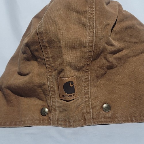 Carhartt Duck Canvas 4 Snap Hood Attachable Replacement Drawstring Brown Tan - Bild 4 von 11