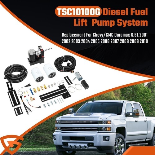 TSC10100G para 01-10 Chevy GMC Duramax 6,6 L 100 GPH diésel sistema de bomba de elevación de combustible A - Imagen 2 de 13