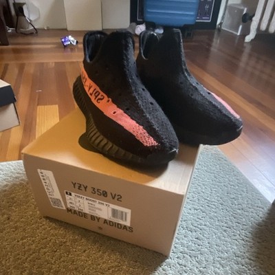 adidas Yeezy Boost 350 V2 Core Black/Red Red Stripe BY9612 Kanye West