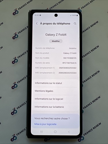 SAMSUNG GALAXY Z FOLD 4 1 To SM-F936B/DS NAPPE ECRAN INTERNE HORS SERVICE - Zdjęcie 2 z 14