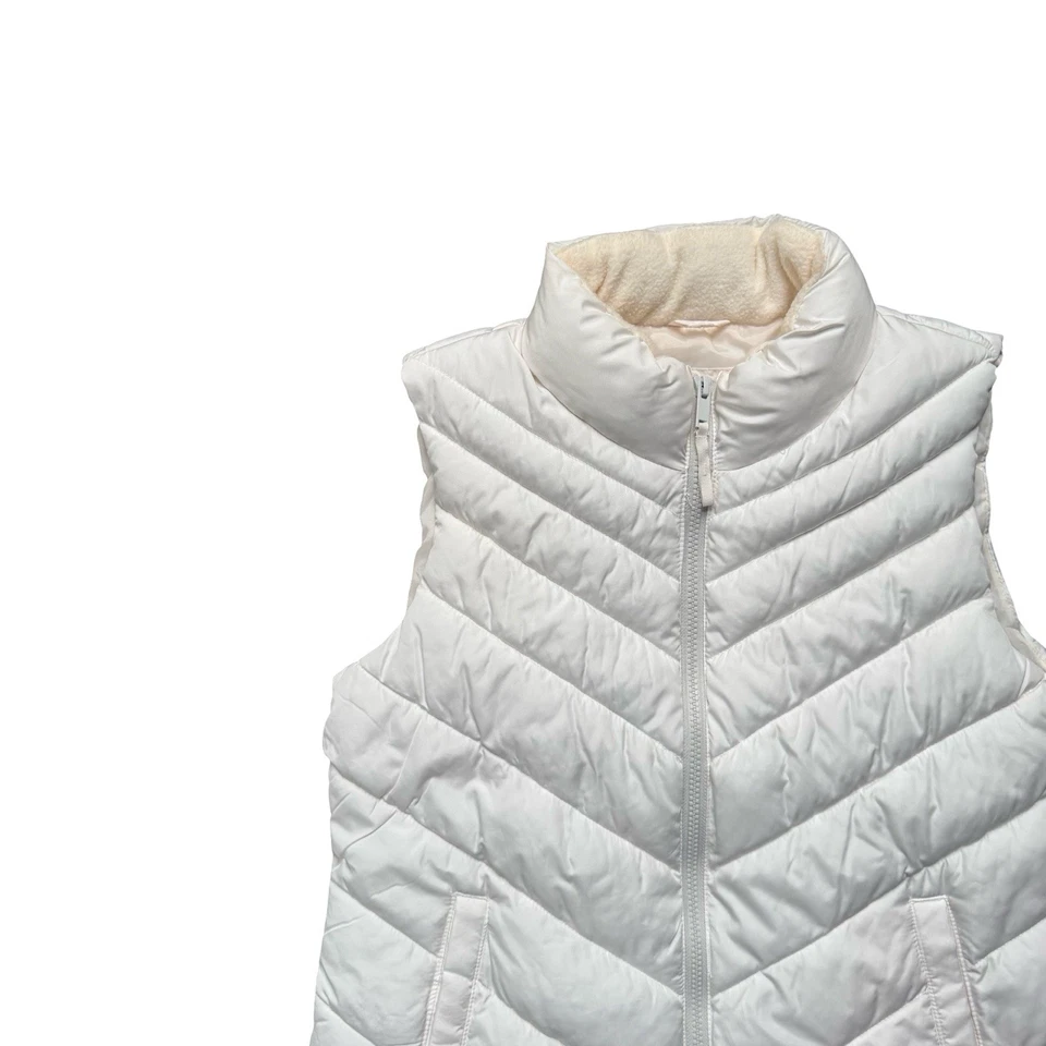 GAP Quilted Gilet Jacket White Womens Small Bodywarmer NWT Warmest Puffer - Image 2 of 4