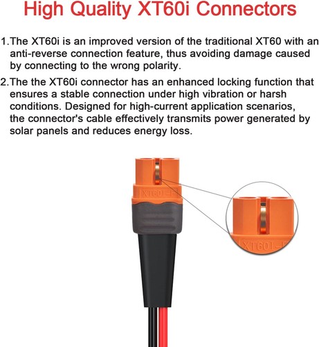 10AWG 10FT Solar to XT60i Cable 2 10 25 35 10FT, - Picture 2 of 8