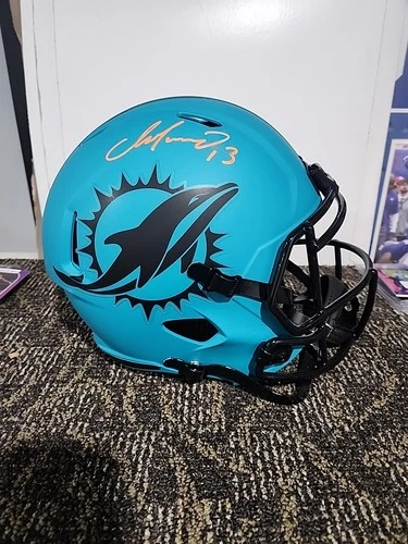 Dan Marino Autographed Riddell Replica Helmet - Dolphins Rave Beckett Cert