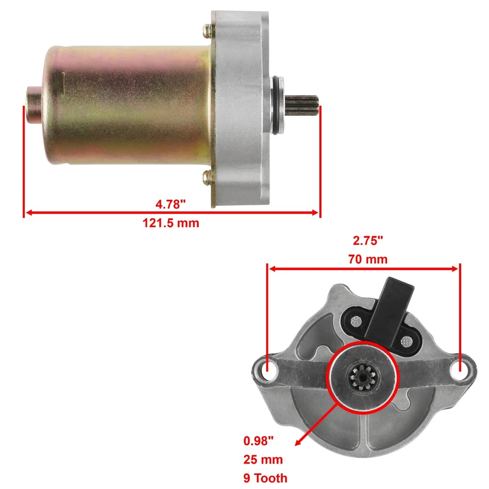 Solenoide de relé de arranque para Polaris Outlaw 90 2007-2016 / Outlaw 110 2016- 2021 Foto 2 de 4