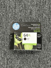 HP 64XL Black Ink Cartridge High Yield Genuine OEM Printer Ink – New Sealed
