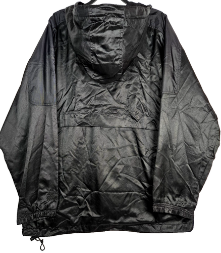 VTG Starter Mens Size Large Triple Black Vented Hooded Oversized Pullover Jacket - Picture 15 of 20