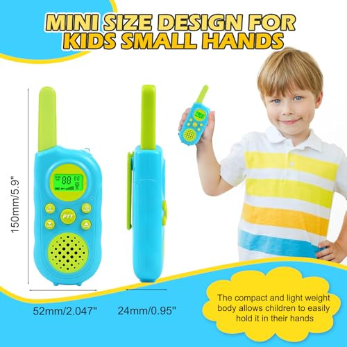 Walkie Talkies for Kids 22 Channels Long Range 2 Way Radio Toys for 3-12 Ages - Picture 3 of 8