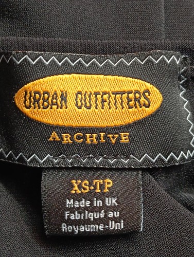 URBAN OUTFITTERS Vestido de noche Mujeres Vestido Talla EU 36 negro elegante - Imagen 5 de 5