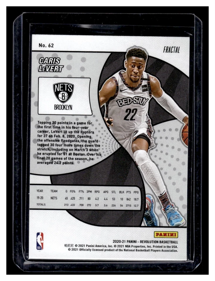 LeVert, Caris - 2020-21 Revolution - Fractal - Image 2 of 2