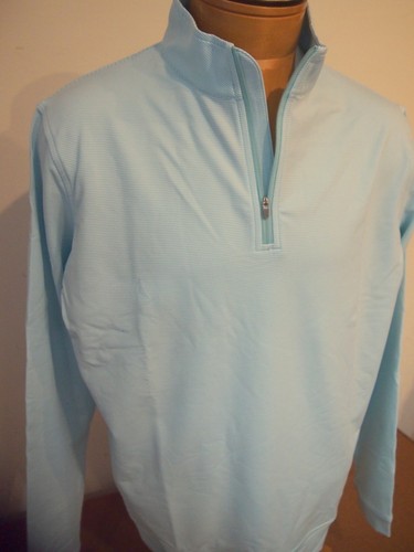 Peter Millar 1/4-Reißverschluss Perth Performance Stoff Zuckerstreifen Pullover Neu mit Etikett XL $ 145 - Bild 9 von 16