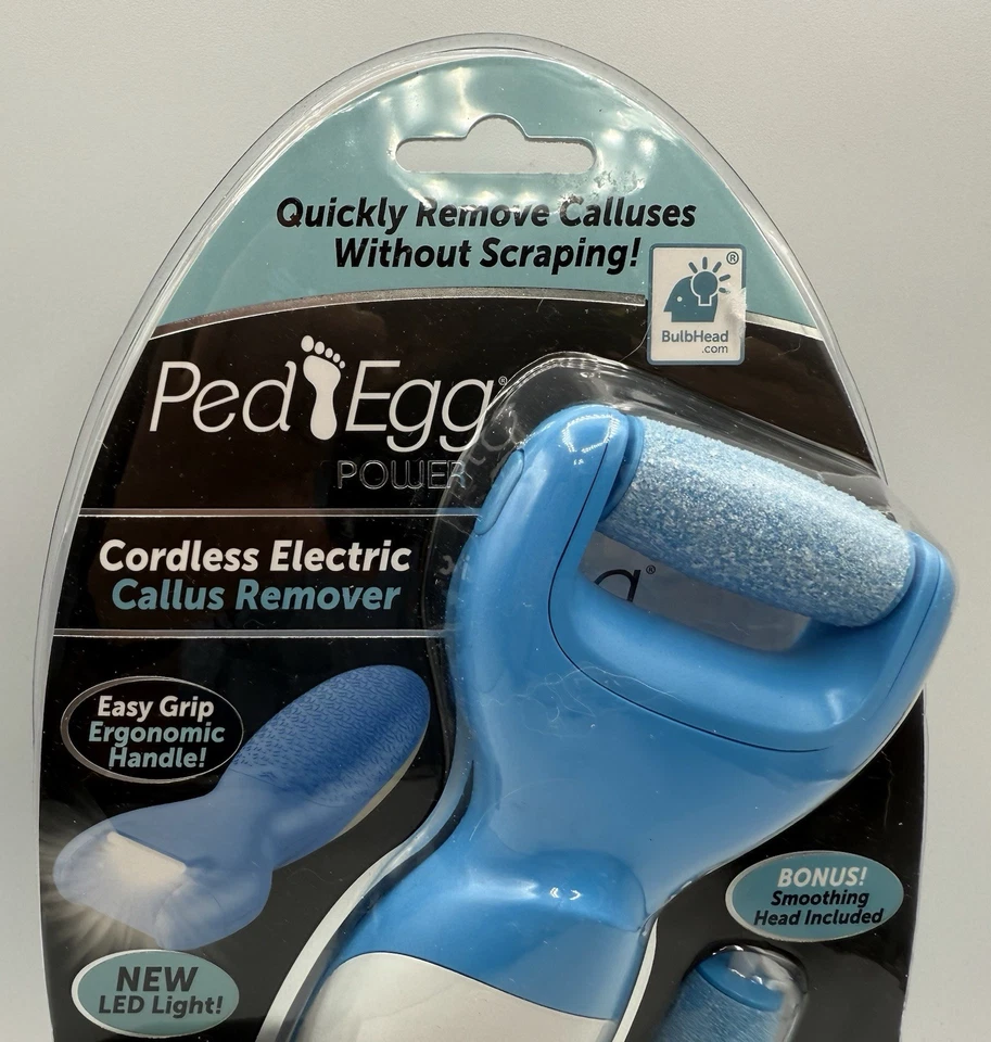 Ped Egg Power Cordless Electric Callus Remover with Bonus Smoothing Head NEW - Image 3 of 4
