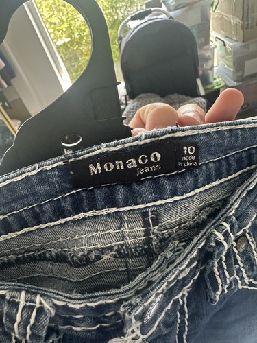 Monaco Blue Denim Jeans Size 10 - Picture 5 of 5