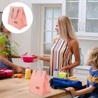 Multi-function Bento Container Bag Children Food Carrying Pouch Handle Design
