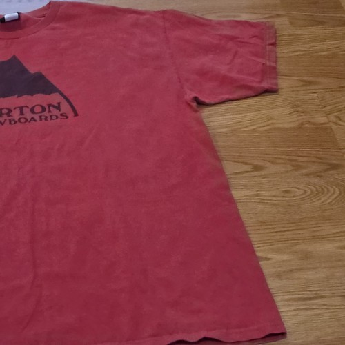 Vintage 90s Y2K Burton Snowboards Red Spellout T Shirt Size XL Old School - Picture 4 of 10